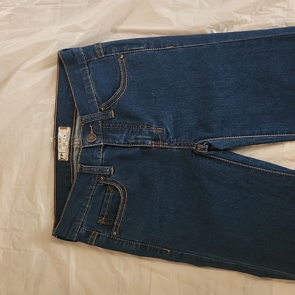 Free People Blue Flare Wide Leg Jeans - Picture 5 of 10